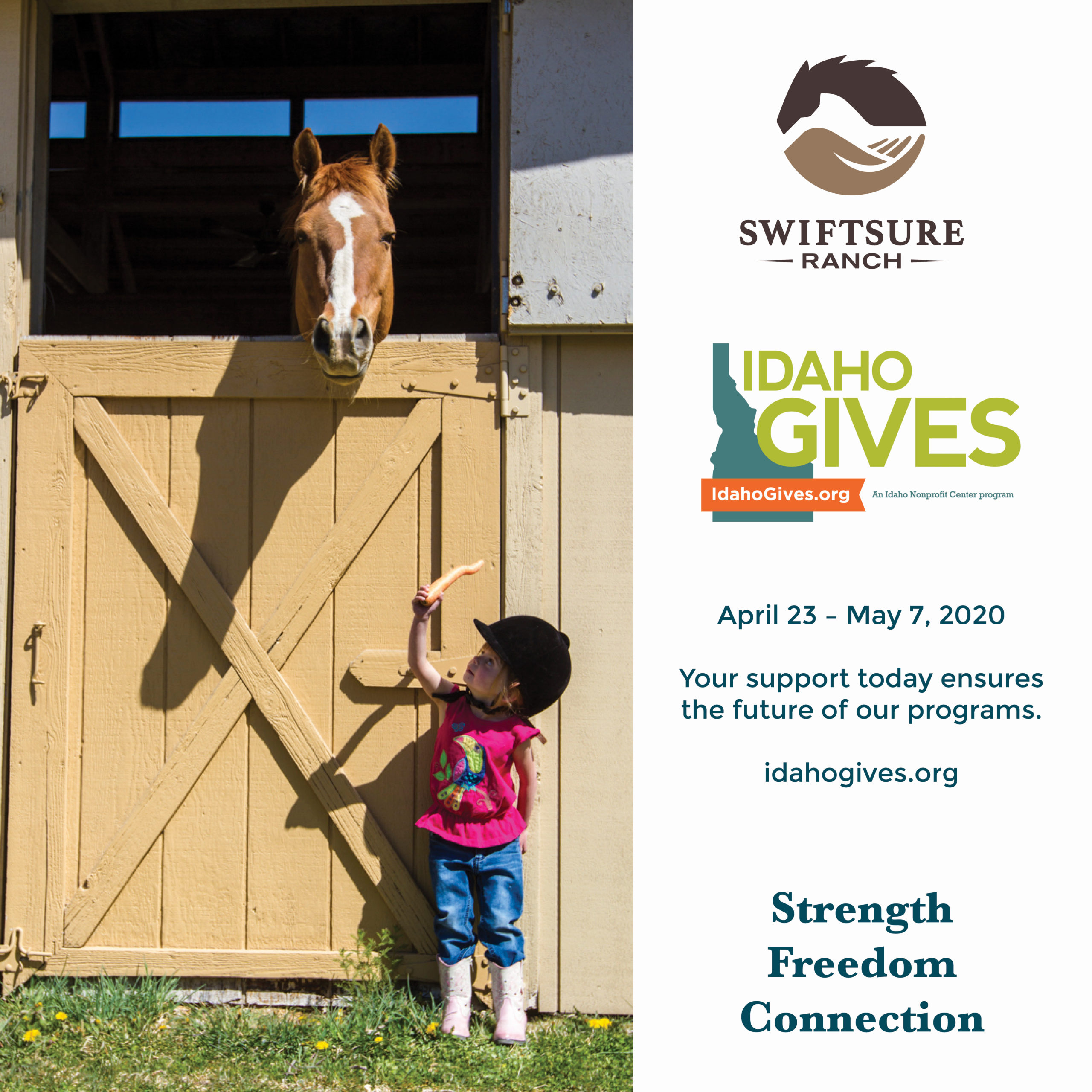 Idaho Gives | Swiftsure Ranch Therapeutic Equestrian Center