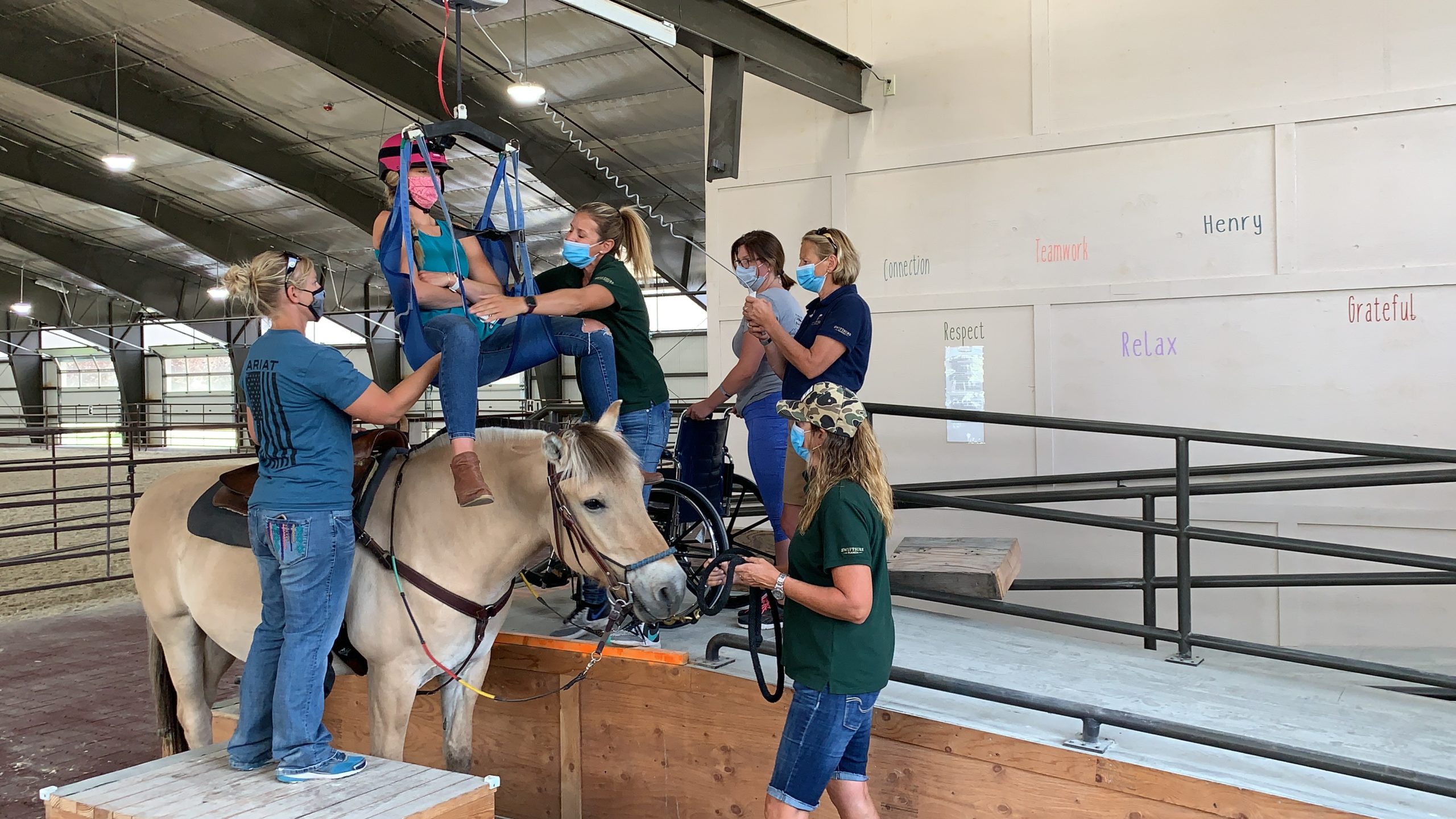 A Look Into One Of The Many Aspects Of Equine Therapy The Lift Load